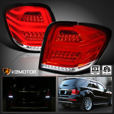 Red Fits 2006-2011 Mercedes Benz W164 ML350 ML450 LED Bar Tail Lights Brake Lamp picture