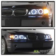 2002 2003 2004 2005 BMW E46 4DR Sedan Halo Projector Headlights w/ Corner Lamps picture