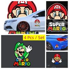 4 X Super Mario Bros Decal Stickers Vinyl Auto Car Truck SUV Window Scratch picture