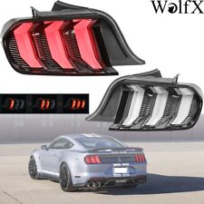 For 2015-2023 Ford Mustang Clear LED Sequential Signal Tail Lights EURO STYLE picture
