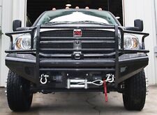 Fab Fours DR03-S1060-1 Black Steel Front Ranch Bumper Fits Ram 2500 Ram 3500 picture