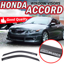 Fits 08-12 Honda Accord Coupe 2 Door Smoke Vent Window Visors Slim Acrylic Guard picture