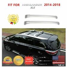 Fit for 14-19 Toyota Highlander XLE Style Roof Rack Cross Bars Silver Pair Set picture