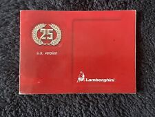 Lamborghini Countach 25th Anniversary 1989 Owners Manual Handbook US Spec OEM picture