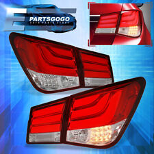 For 08-15 Chevy Cruze Tube Style Brake Stop LED Signal Tail Lights Lamps Set Red picture