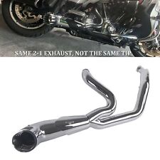 SHARKROAD 2 Into 1 Exhaust Pipes for Harley 1995-2016 Full Exhaust System picture