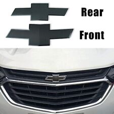 2pcs Front & Rear Blackout Bowtie Emblem Overlay Fit for Equinox 2018-2021 Model picture