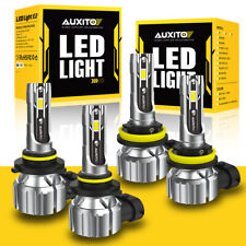 4x AUXITO 9005+H11 LED Headlight High Low Beam Bulbs Super White Bright Lamp EOA picture