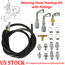 For Hydroboost Power Brake Booster Power Steering Hose Hookup Kit w/ Fitting US picture