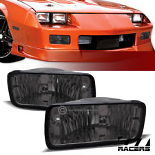 For 1985-1992 Chevy Camaro Z28 Depo Smoke Front Turn Signal Bumper Lights Lamps picture