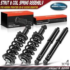 4x Front & Rear Complete Strut & Coil Spring Assembly for Nissan Frontier Suzuki picture