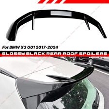 Car Rear Trunk Roof Spoiler Splitter Wing Kit For BMW X3 G01 2018-2024 Black 1PC picture