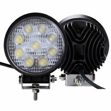 2 PCS 27W Round Flood Work Light Bar Fog Driving Lamp Truck Tractor SUV 9 LED picture