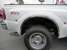 FITS FORD F-250 F-350 DUALLY 2008-2010 POLISHED STAINLESS STEEL FENDER TRIM picture