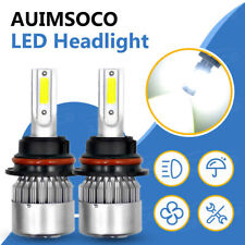 2Pcs 9007/HB5 LED Headlight Bulbs 6500K Super White High Low Beam Conversion Kit picture