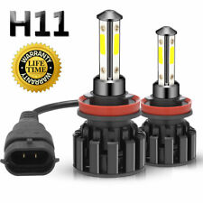 4 Sides H11 LED Headlight High or Low Beam Bulbs 1800W 216000LM 6000K White 2Pcs picture