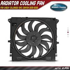 New Single Engine Radiator Cooling Fan w/ Shroud Assembly for Chevy Colorado GMC picture