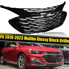 3PCS Front Bumper Grille Gloss Black Grill Fit Chevrolet Malibu 2019 2020-2023 picture