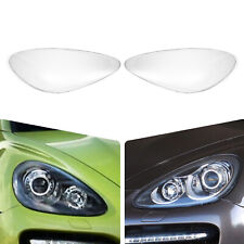 For Porsche Cayenne 2011 2012 2013 2014 Headlight Lens Cover Left+Right Pair picture