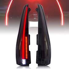 Tail Lights For 2007-2014 Cadillac Escalade / ESV Smoke Lens Full LED Rear Lamp picture