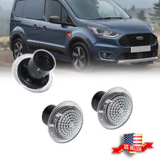 2PCS Clear Side Fender Marker Repeater Lights For 2010-2021 Ford Transit Connect picture