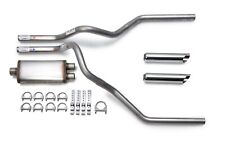 2009-2014 Dodge Ram Dual Exhaust Kit Performance Stainless Muffler Chrome Tips picture