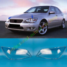 Both Side Headlight Clear Lens Cover + Glue For Lexus IS 2001-2005 picture