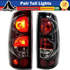Tail Lights for 1999-2006 Chevy Silverado GMC Sierra Black Clear Pair Video Show picture