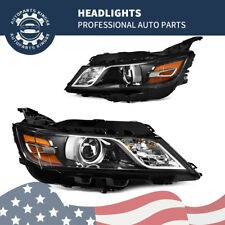 For 2014-2020 Chevy Impala Black Housing Halogen Projector LH+RH Pair Headlights picture