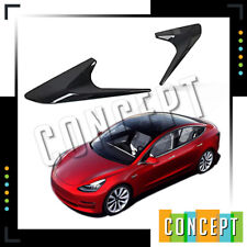 For 2017-2022 Tesla Model 3  Rear Window Side Spoiler Cover Trim Glossy Black picture
