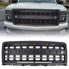 Grill For 2014-2015 Chevrolet Silverado 1500 Front Upper Grille W/3+2 Lights NEW picture