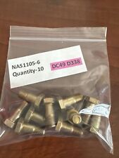 Qty-10  NAS1105-6   High Shear Bolt.    New.  DC49 D338 picture