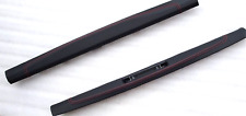PORSCHE 991 GT 3 TURBO S BLK LEATHER RED STITCHING INNER DOOR ENTRANCE COVER SET picture