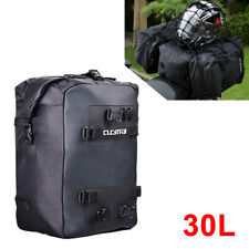 30L Waterproof Bag Rear Tail Seat Back Saddle Carry Bag Motorcycle Luggage Black picture
