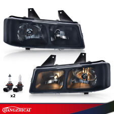 Headlights Headlamp Chrome/Smoked Fit For Chevy Express GMC Savana Van 2003-2019 picture