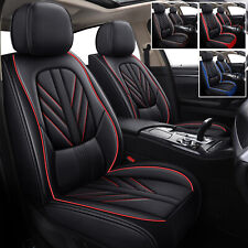 For Nissan Luxury Car Seat Cover 5 Seats Front &Rear Full Set Leather Protector picture