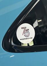 Porsche 75th Anniversary 3in PCA Style Vinyl Window Glass cling sticker - 2pc picture