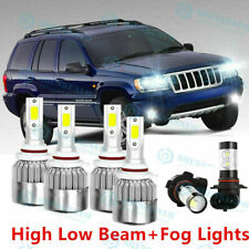 6x LED Headlight Bulbs Hi/Low Beam Fog Lights For Jeep Grand Cherokee 1999-2004 picture