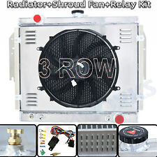 959 3 Row Radiator+Shroud Fan For 79-93 Dodge D/W 150 250 350 Ramcharger 5.9L V8 picture