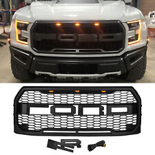 Raptor Style Front Bumper Grille Grill For  Ford F150 F-150 2015 2016 2017 Black picture