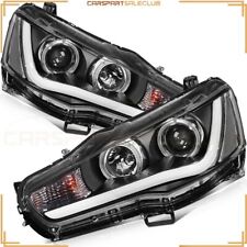 Pair LED Headlight Assembly For 2008-2017 Mitsubishi Lancer 2.0L 2.4L l4 4-Door picture