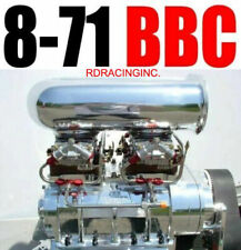 BIG BLOCK CHEVY THE BLOWER SHOP SUPERCHARGER 8-71 POLISHED 2V PACKAGE HIGH HELIX picture