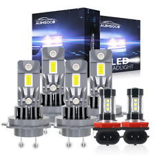 For Mercedes-Benz E350 E320 E550 -6x LED Headlight Hi-Lo + Fog Light Bulbs Kit picture