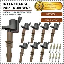 8Pack Heavy Duty Ignition Coils &Spark Plugs For Ford F150 4.6L 5.4L DG521 SP509 picture