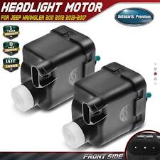 2x Front L&R Headlight Headlamp Level Motor for Jeep Wrangler 2011 2012-2017 SUV picture