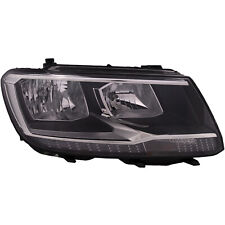 Headlight fits Volkswagen Tiguan 18-21 CAPA Certified Passenger Halogen Black picture
