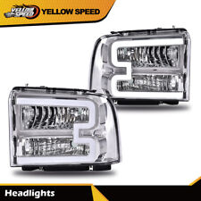 Clear Corner Headlights LED DRL  Fit For 2005-2007 Ford F250 F350 Super Duty L+R picture