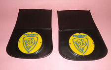 VTG PEUGEOT GENUINE CAR TIRE MUD FLAPS 1 PAIR (of 2) FRANCE 1960's picture