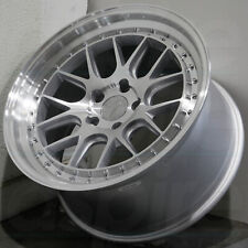 18x9.5/18x10.5 Silver Machined Wheels Aodhan DS06 DS6 5x114.3 22/22 (Set of 4) picture