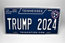 TENNESSEE STATE TRUMP 2024 METAL CAR NOVELTY LICENSE PLATE. TRUMP LICENSE PLATE picture